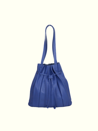 Jessenia Blue Leather Handbag