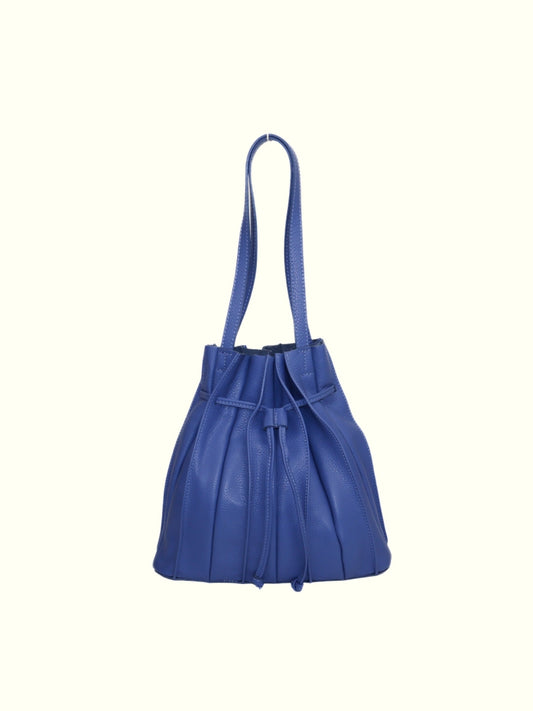 Jessenia Blue Leather Handbag