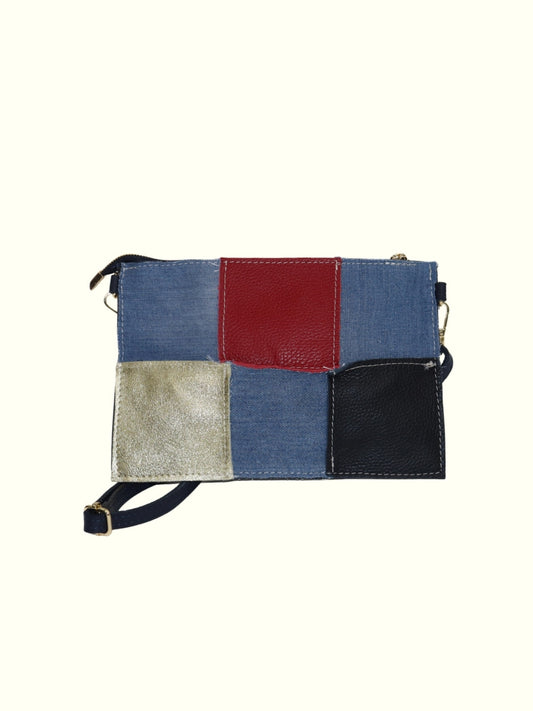 Chelo Red Denim Tote Bag