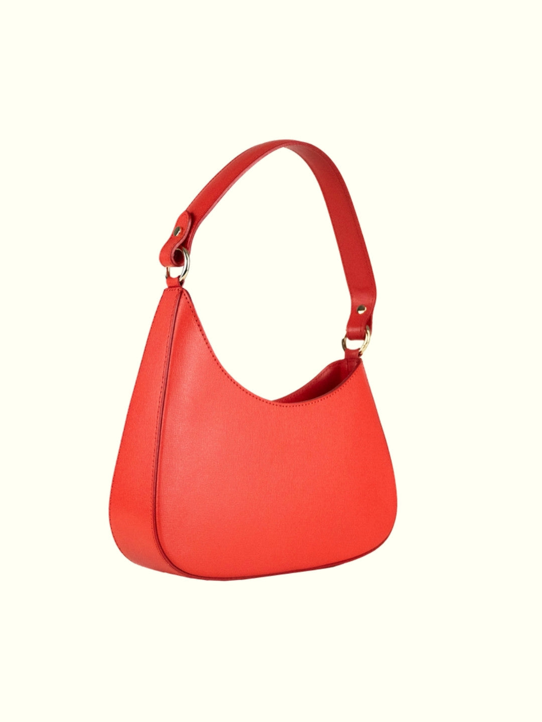 Melanie Coral Italian Leather Handbag