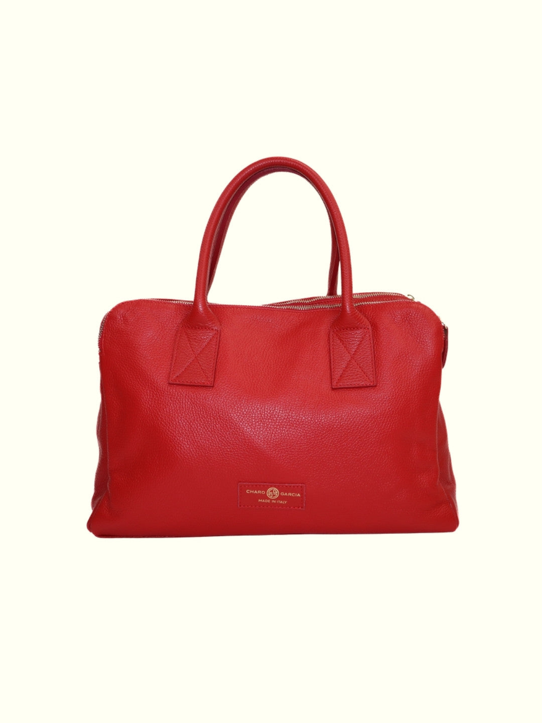 Rosario Red Italian Leather Handbag