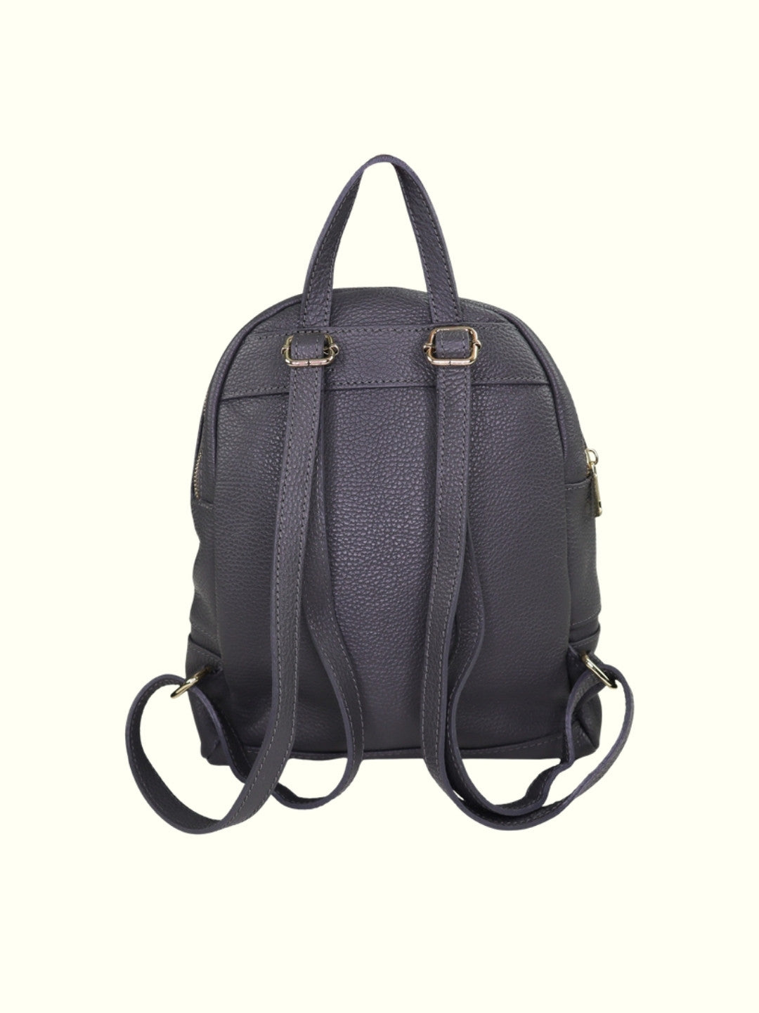 Angelita Grigio Scuro Zaino in Pelle Italiano