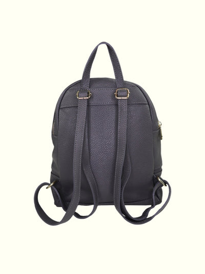 Angelita Grigio Scuro Zaino in Pelle Italiano