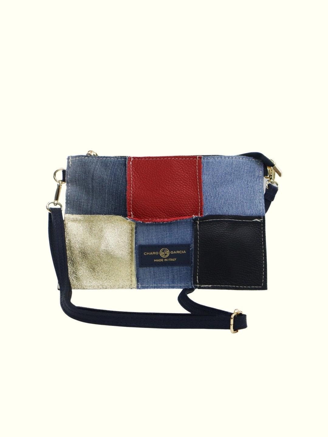 Chelo Red Denim Tote Bag