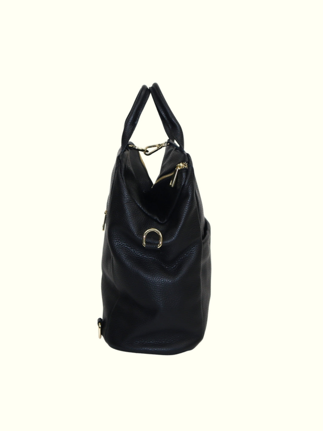 Mochila de piel italiana Angela Black