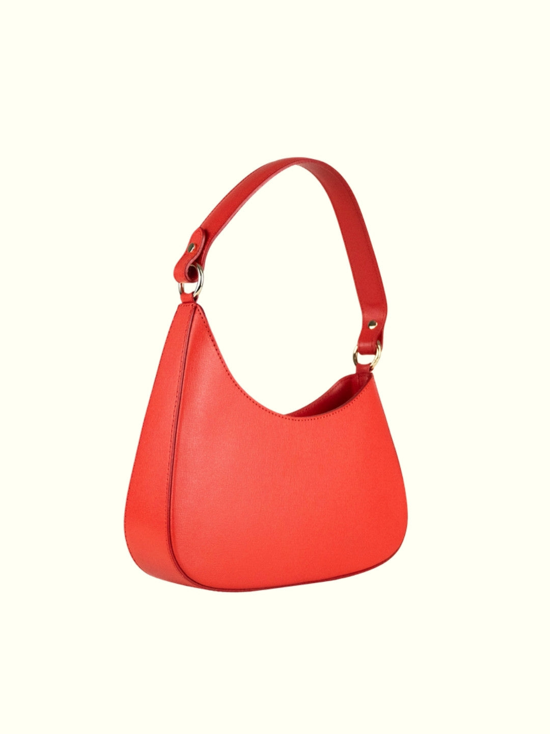 Melanie Coral Italian Leather Handbag