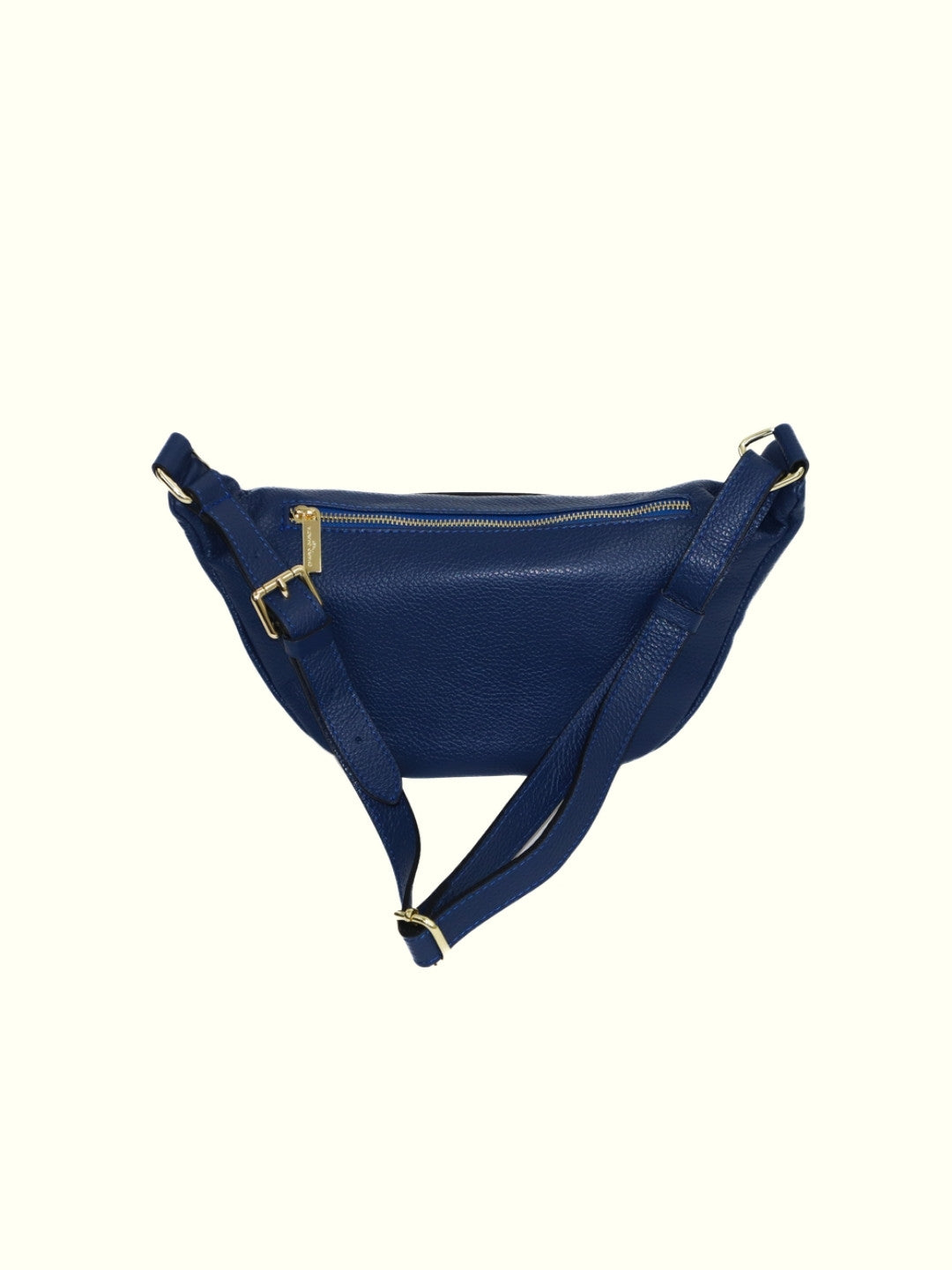 Marsupio in pelle italiana blu Madelein
