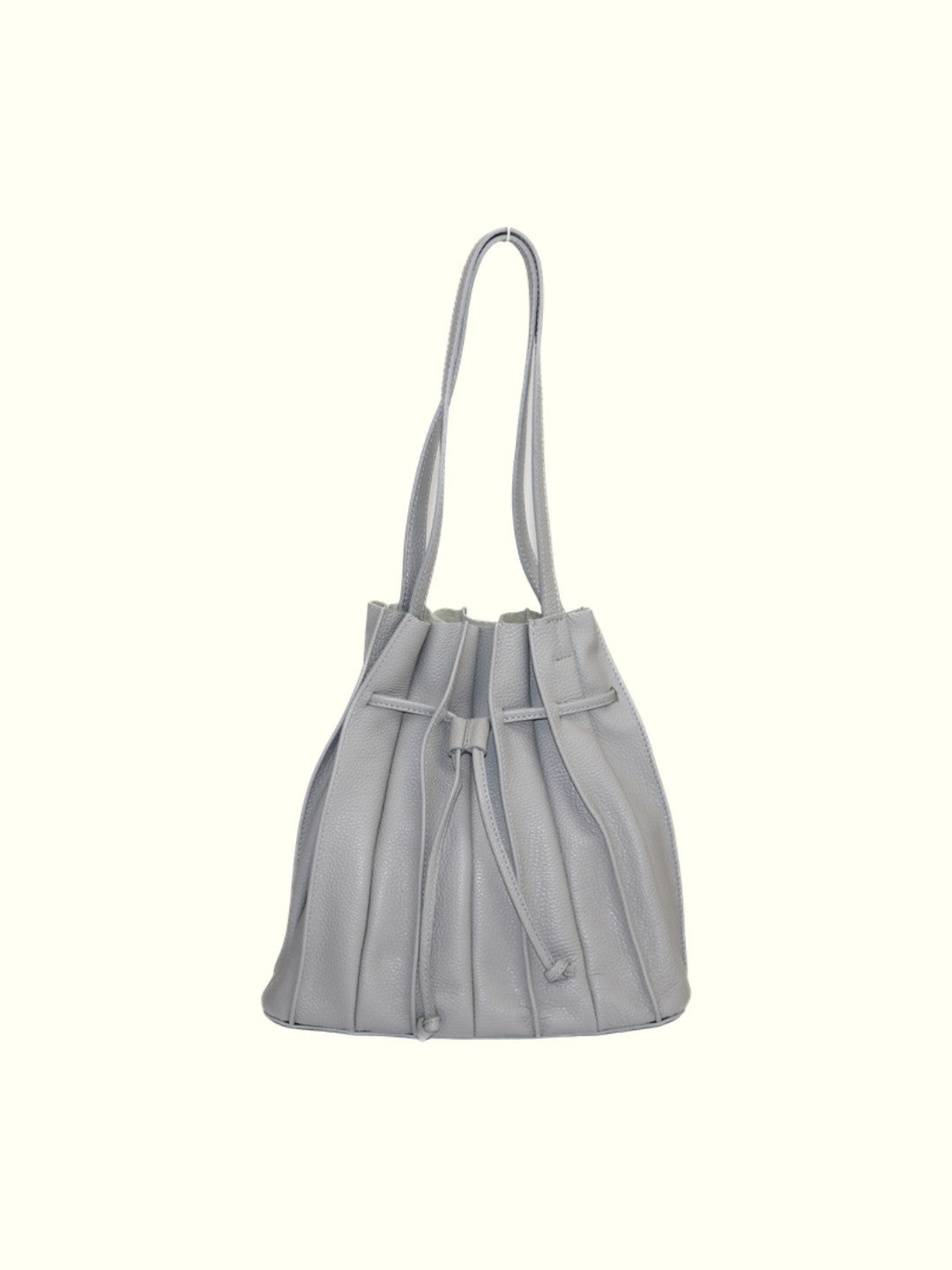 Jessenia Gray Leather Handbag