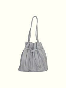 Jessenia Gray Leather Handbag