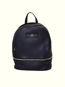 Angelita Black Italian Leather Backpack