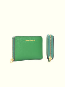 Green Italian Leather Wallet