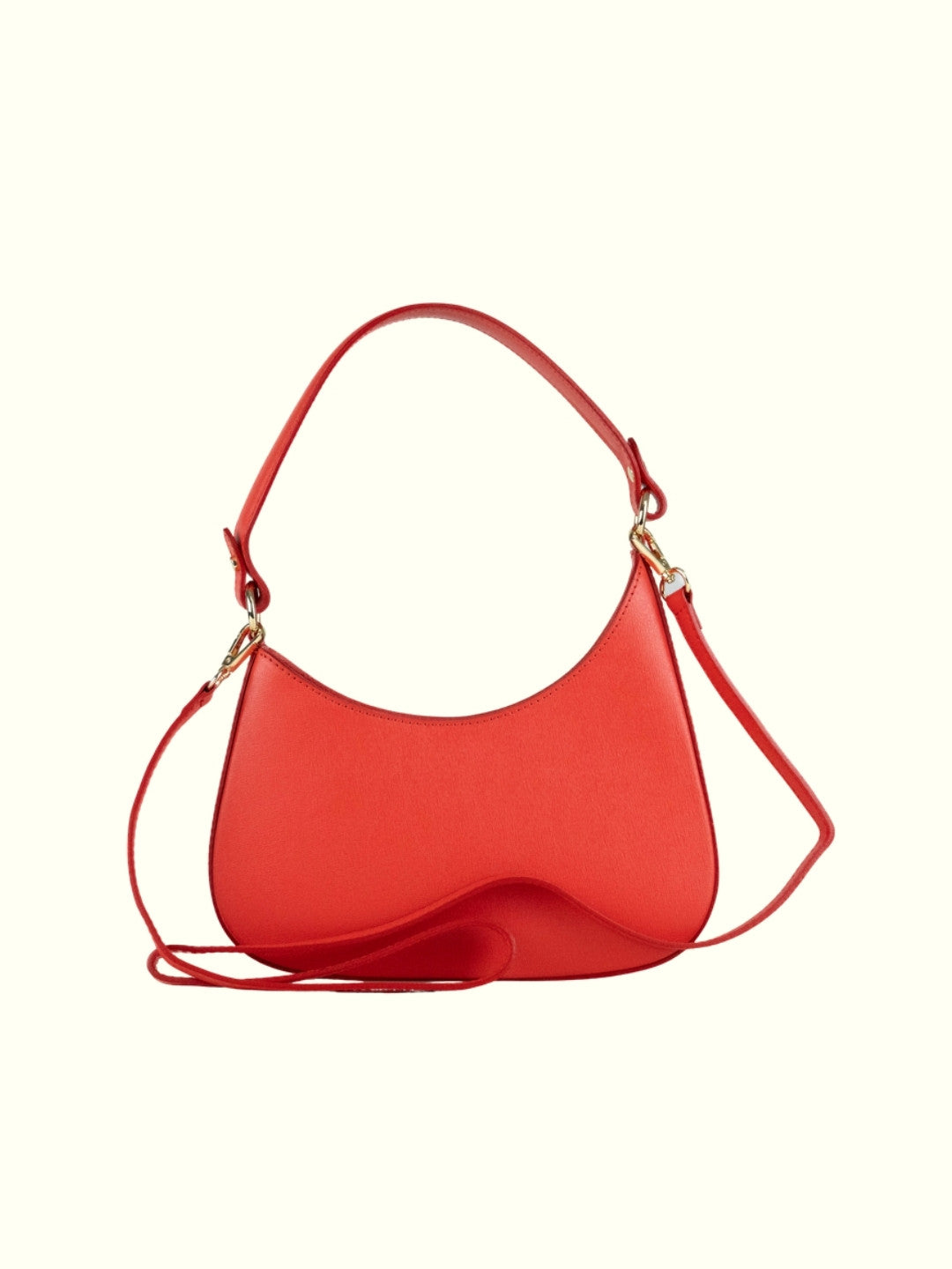 Melanie Coral Italian Leather Handbag