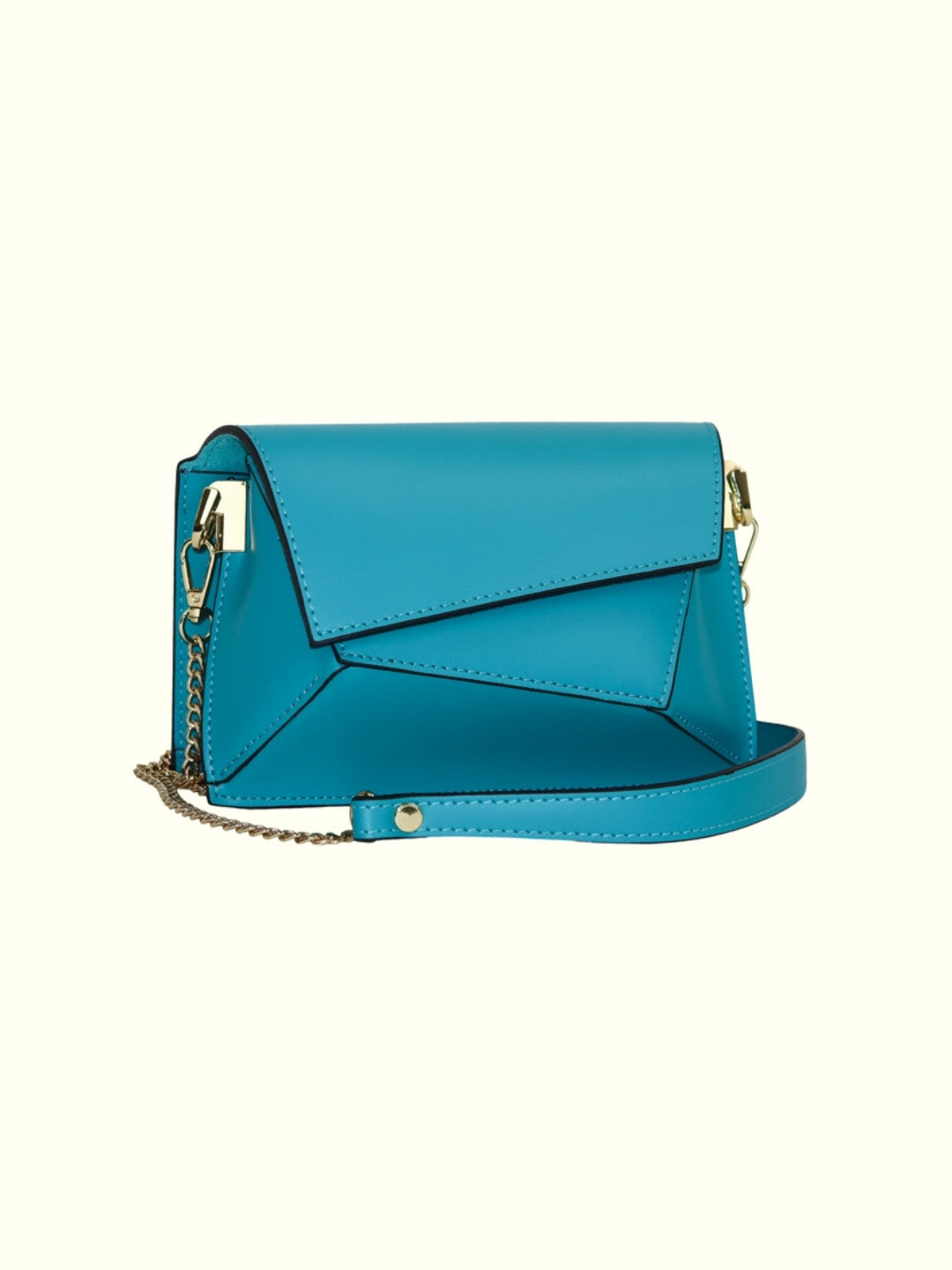 Isabel Blue Leather Crossbody Bag