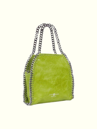 Borsa a tracolla Corina in pelle italiana verde lime