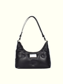Andrea Black Leather Shoulder Bag