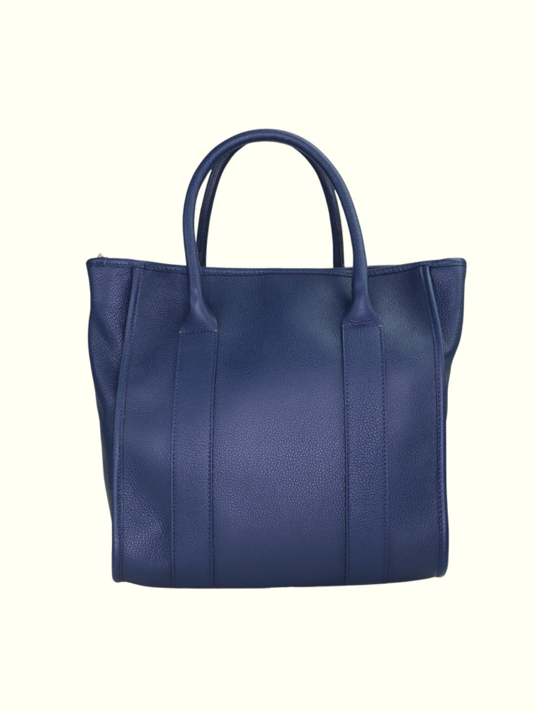 Lorena Blue Italian Leather Tote Bag