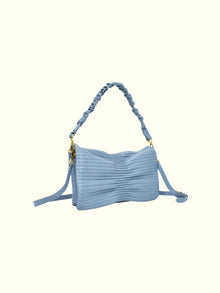Alexandra Blue Leather Crossbody Bag