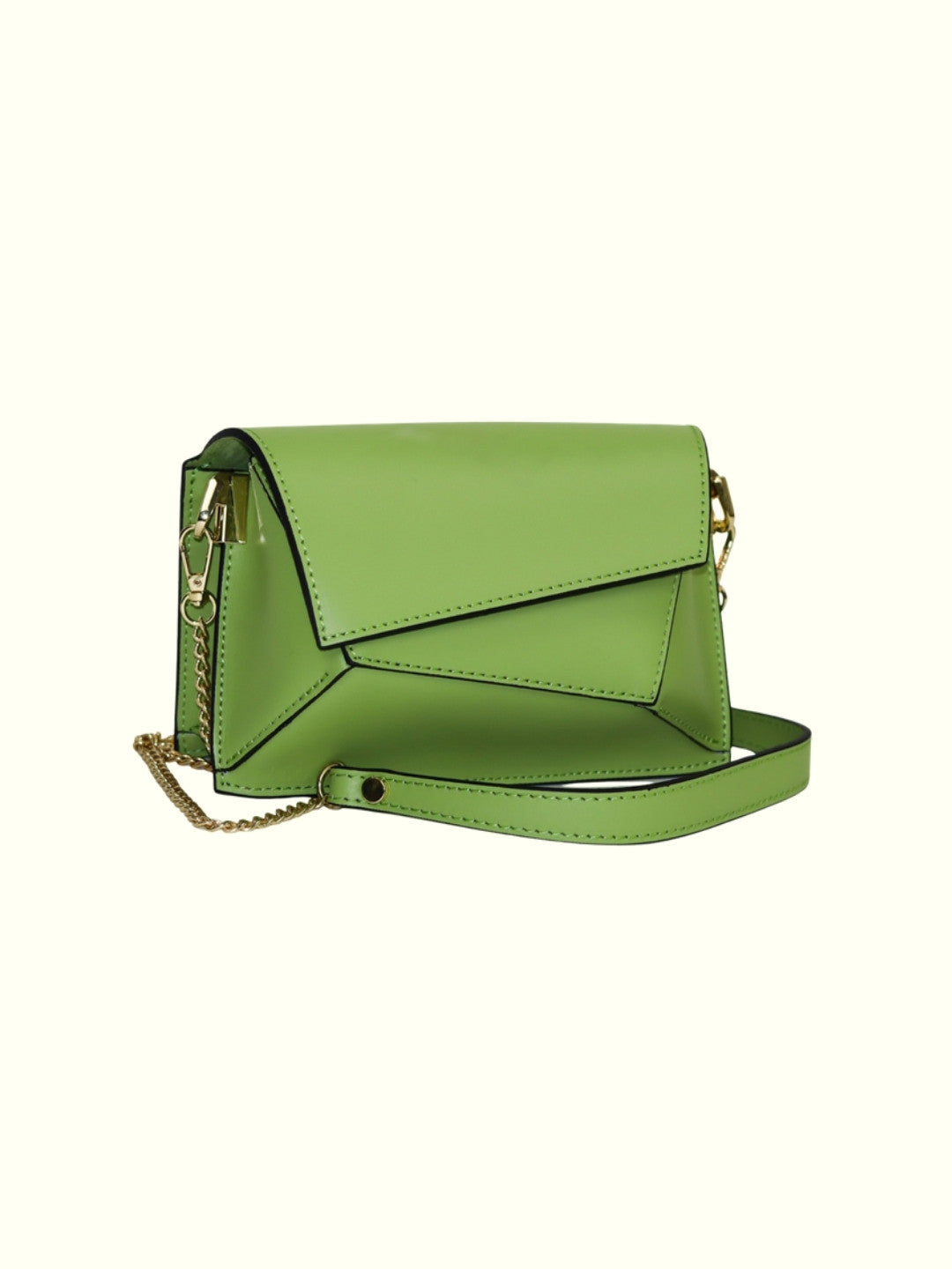 Isabel Green Leather Crossbody Bag