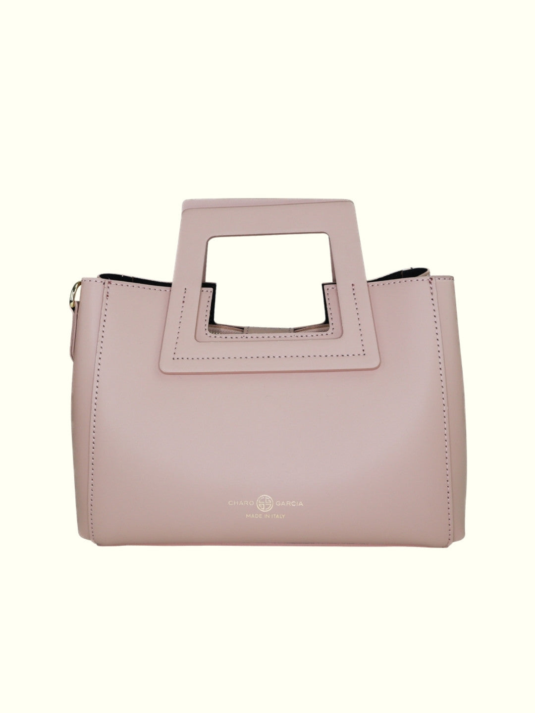 Katherine Pink Italian Leather Tote Bag