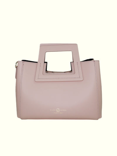 Katherine Pink Italian Leather Tote Bag