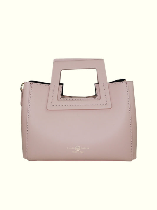 Katherine Pink Italian Leather Tote Bag
