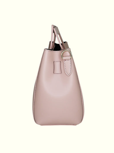 Katherine Pink Italian Leather Tote Bag