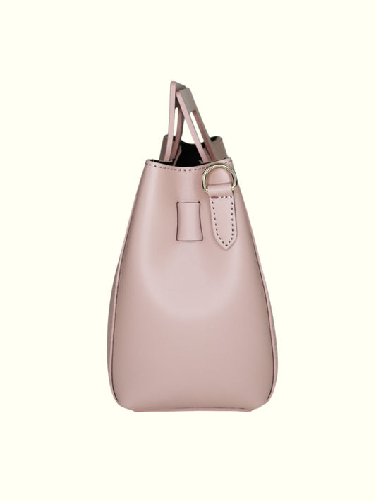 Katherine Pink Italian Leather Tote Bag