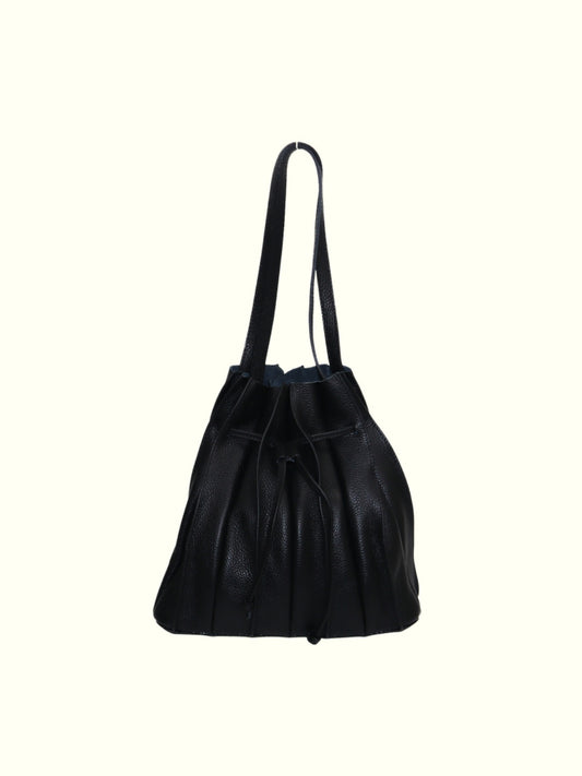 Jessenia Black Leather Handbag