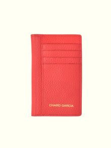Card Holder 689 Red Italian Leather