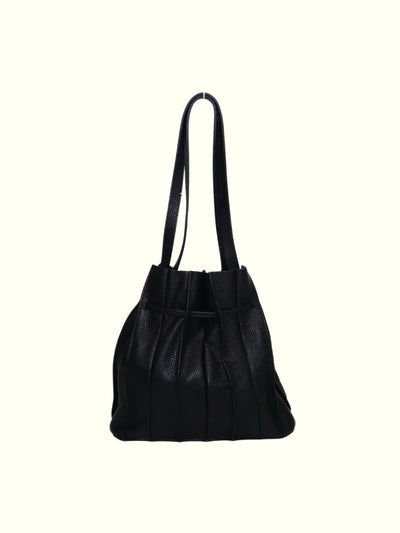 Jessenia Black Leather Handbag