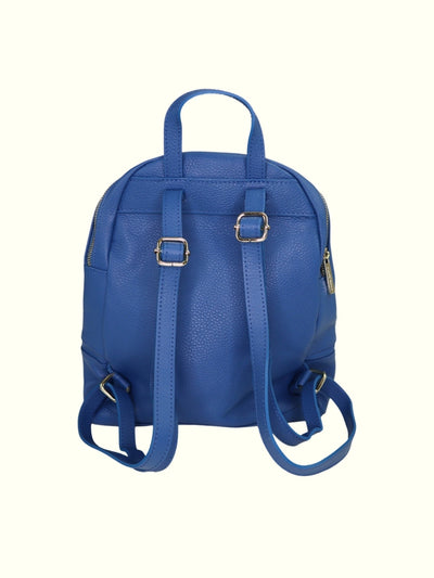 Angelita Blue Italian Leather Backpack
