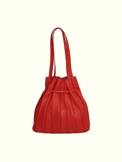 Borsa a mano Jessenia in pelle rossa