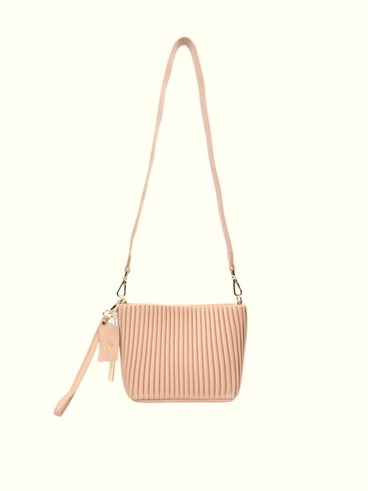 Mafe S Soft Pink Leather Crossbody Bag