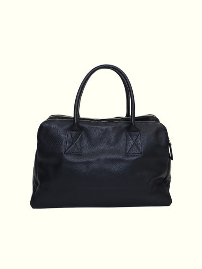 Rosario Black Italian Leather Handbag