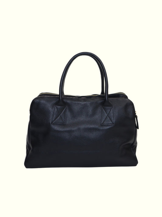 Rosario Black Italian Leather Handbag