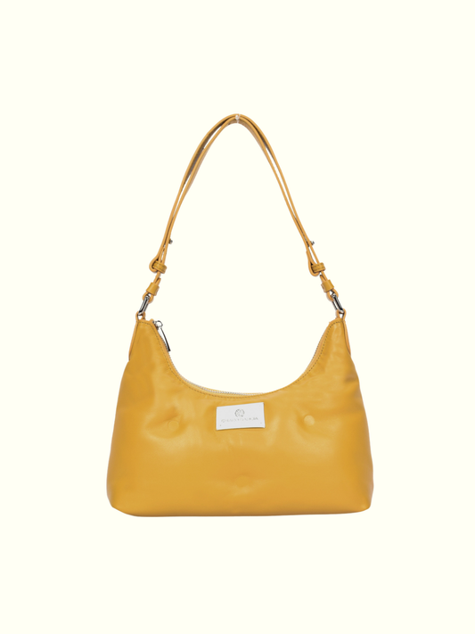Andrea Khaki Leather Shoulder Bag