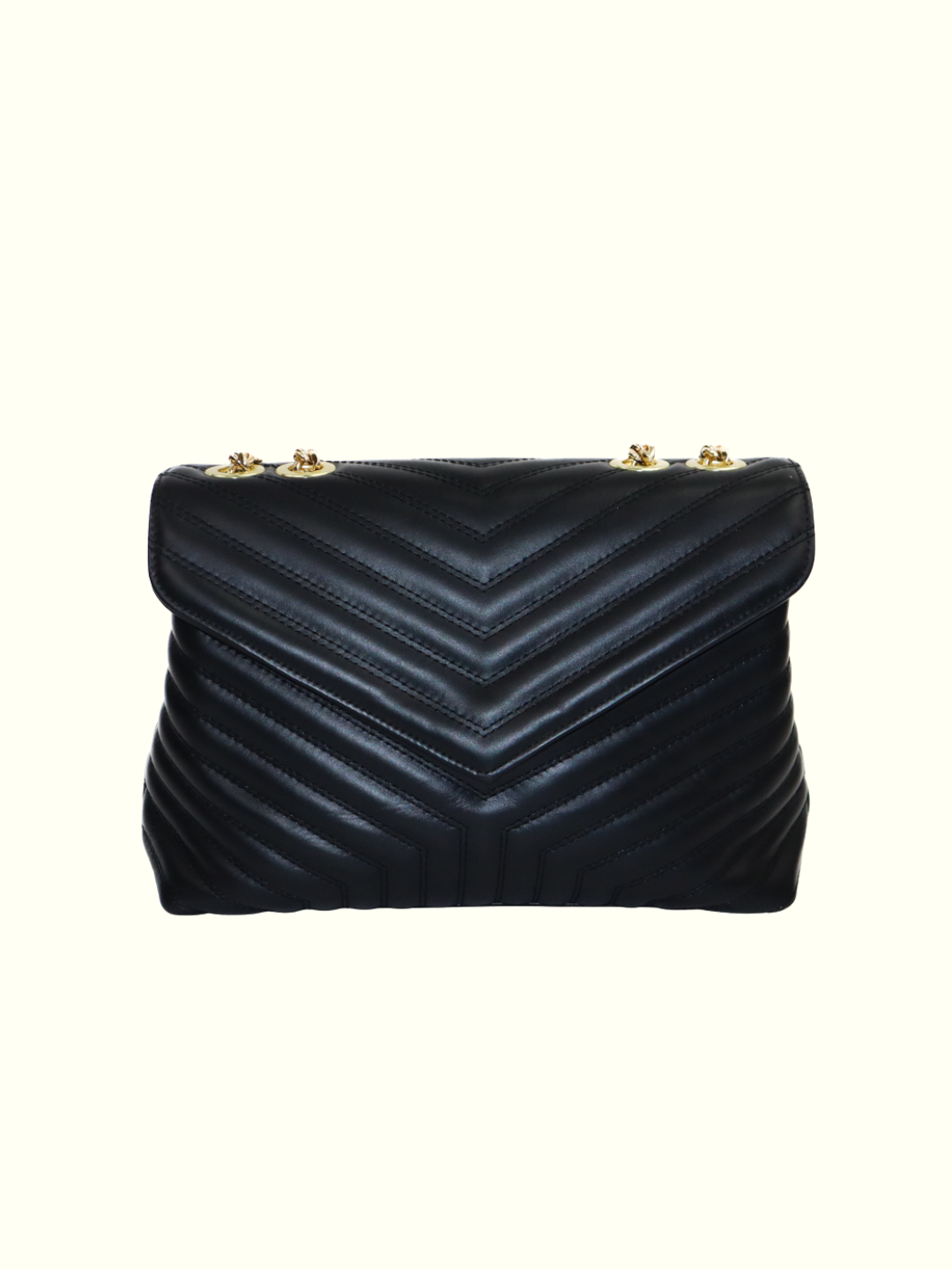 Angelica Black Borsa a Tracolla in Pelle Italiana