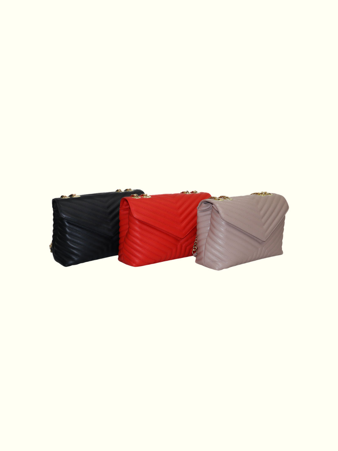 Borsa a Spalla Angelica in Pelle Italiana Rossa