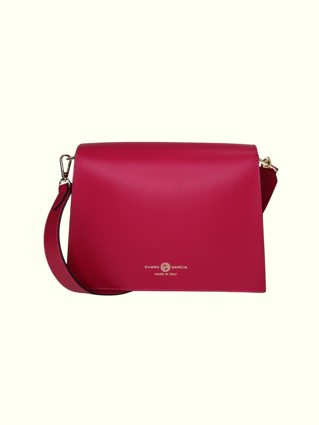 Borsa a tracolla Danna Fucsia in pelle italiana