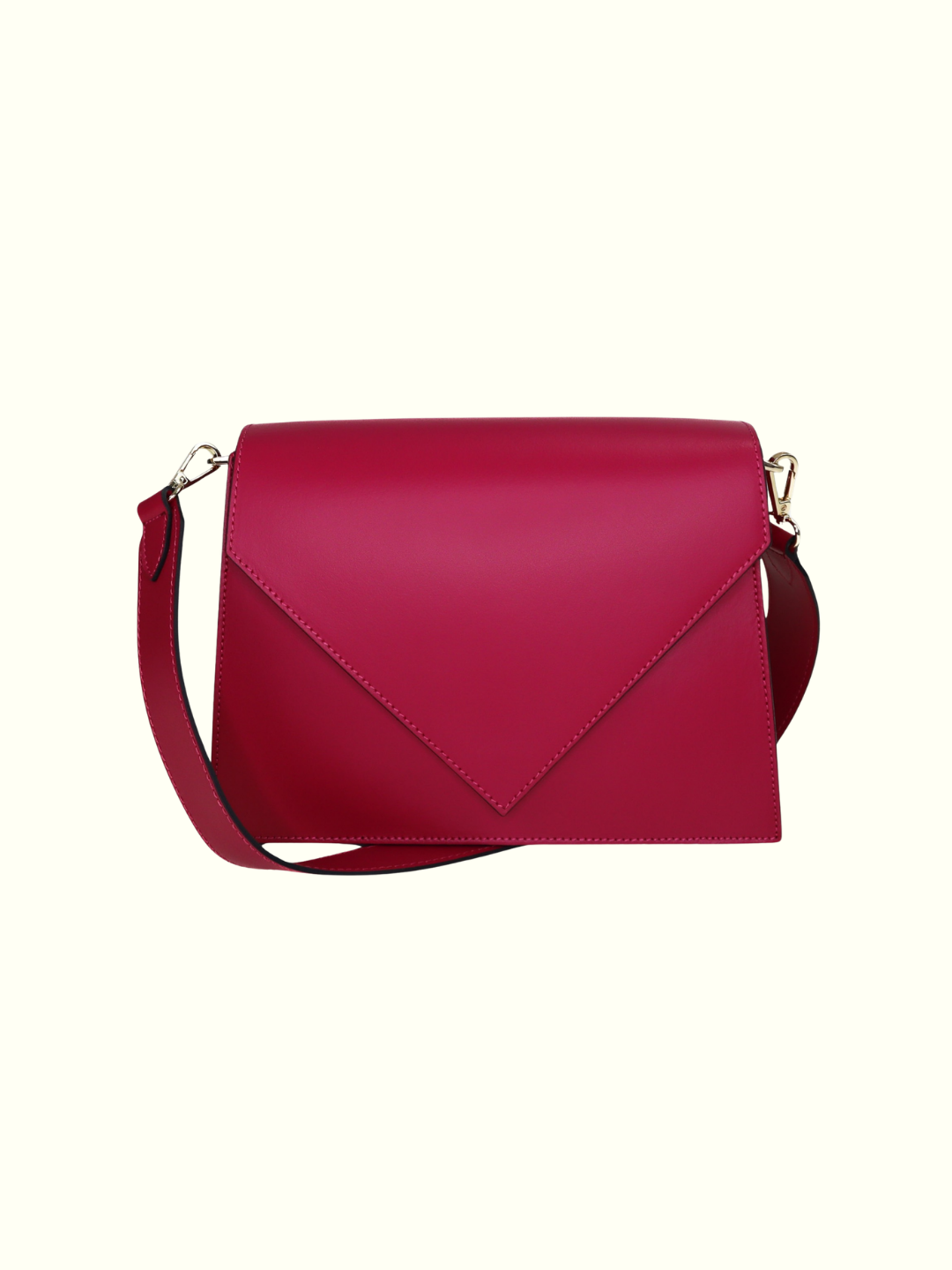 Borsa a tracolla Danna Fucsia in pelle italiana