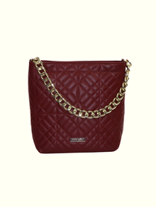 Fabiola Ruby Italian Leather Tote Bags