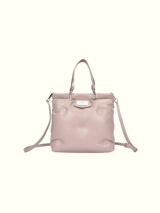 Fabiola light-purple Leather Tote Bag