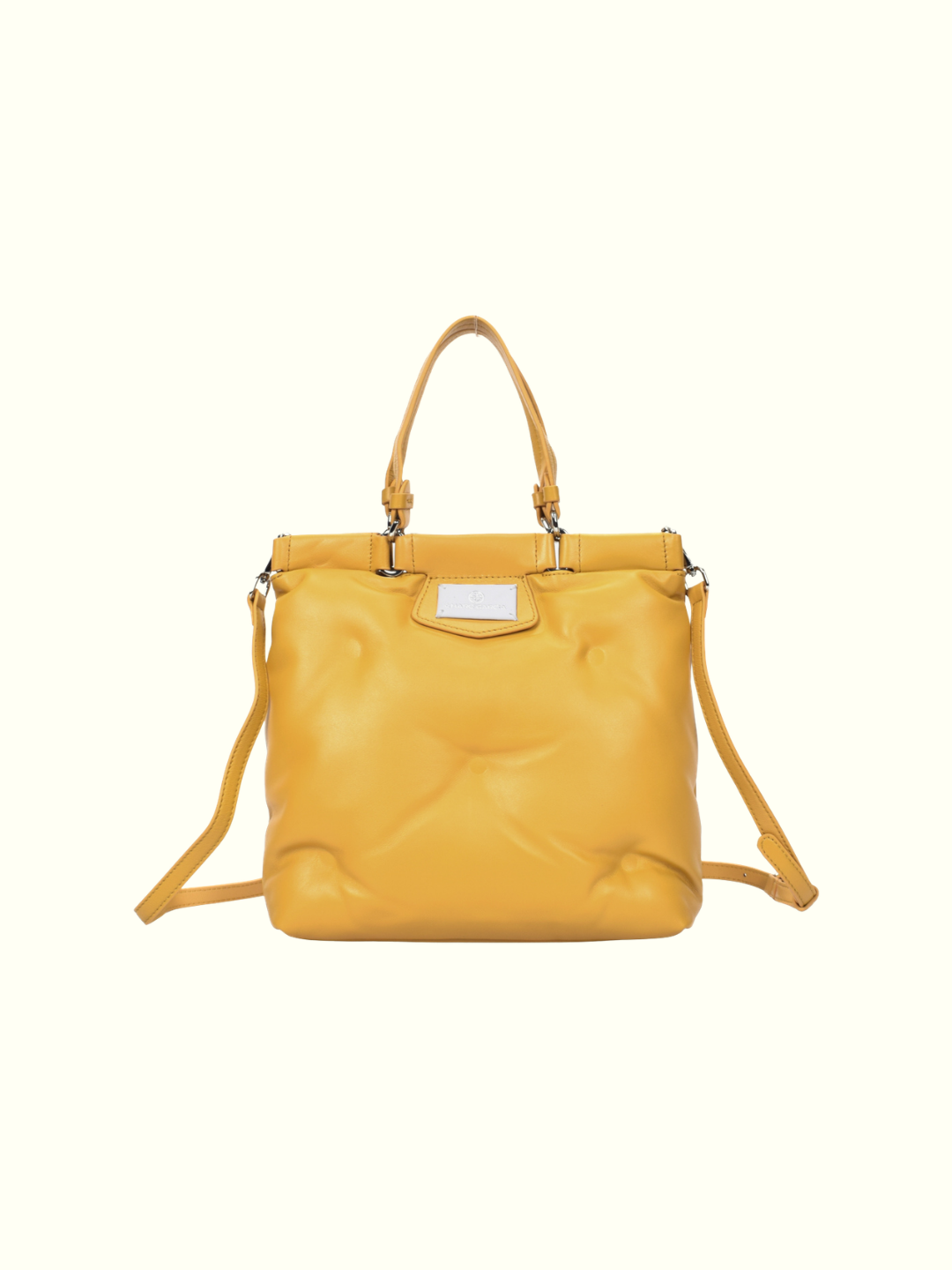 Fabiola Khaki Leather Tote Bag