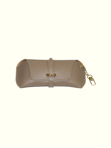 Capuccino Italian Leather Glasses Cases