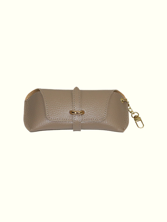 Capuccino Italian Leather Glasses Cases