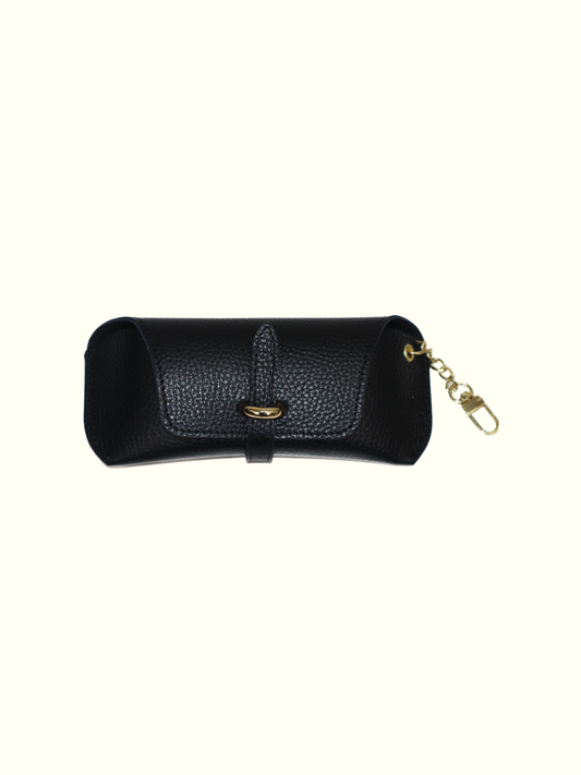 Black Italian Leather Glasses Cases