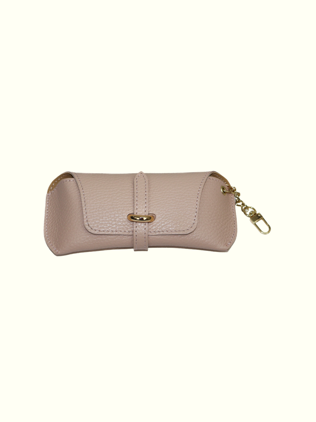 Beige Italian Leather Glasses Cases