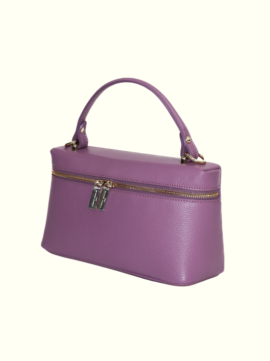 Jessica Malva Italian Leather Baul Bag