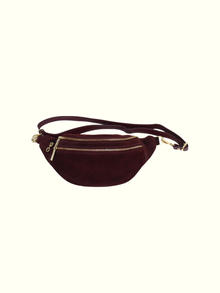 Borsa a marsupio Madelein in pelle italiana bordeaux