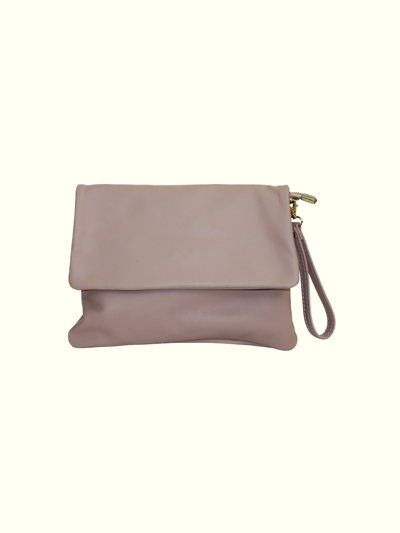 Mariale Pink Italian Leather Crossbody Bag